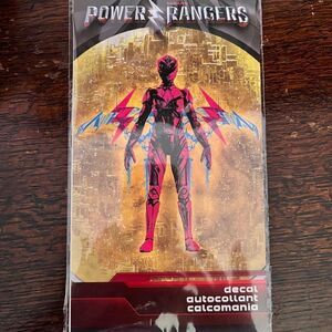 NEW 30 pc Power Ranger Helmet Decal Sticker Red Ranger Movie Car Laptop Adhesive